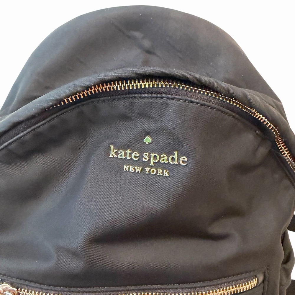 Kate Spade New York Black Backpack 13" Travel Purse Carry On Lightweight Zipper - Picture 2 of 11